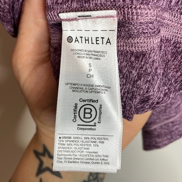 SOLD Athleta | Uptempo II Hoodie Sweatshirt Size Small - Picture 7 of 7